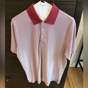 Daniel Cremieux Maroon Polo Shirt Classic Knit Design